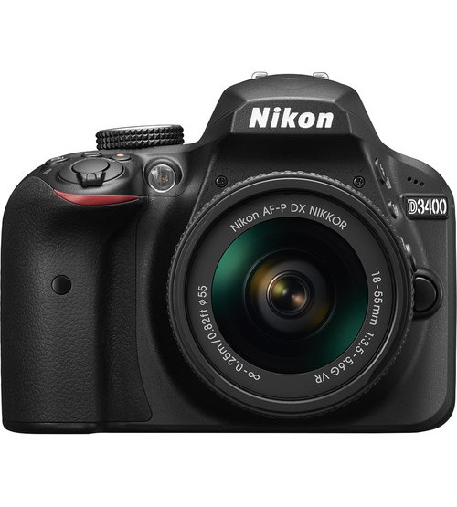 Nikon D3400 Kit 18-55mm (Free SDHC 16 GB + DSLR Bag)